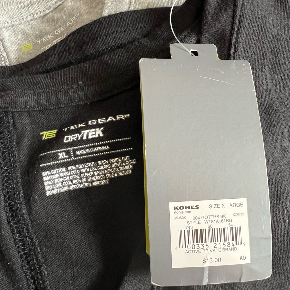 (3) Tek Gear DryTek T-Shirts Activewear - Size XL - NWOT - Picture 5 of 5